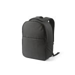 Mochila urbana em plástico reciclado com fita para trolley 17'' cor preto