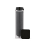 Garrafa de plástico reciclado com fecho rotativo exclusivo 500ml cor preto terceira vista 