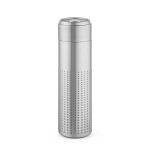 Garrafa de aço inoxidável reciclado de parede dupla 500ml cor prateado