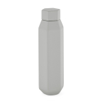 Garrafa hexagonal anti-fugas em aço inoxidável reciclado 500ml cor cinzento