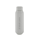 Garrafa hexagonal anti-fugas em aço inoxidável reciclado 500ml vista principal