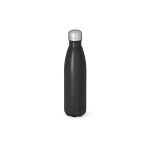 Garrafa de aço inoxidável reciclado com tampa antigotejo 500ml cor preto