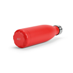Garrafa de aço inoxidável reciclado com tampa antigotas 500 ml cor vermelho quarta vista 