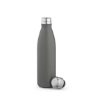 Garrafa de aço inoxidável reciclado com tampa antigotas 500 ml cor cinzento segunda vista