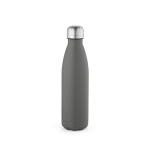 Garrafa de aço inoxidável reciclado com tampa antigotas 500 ml cor cinzento vista traseira 