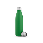 Garrafa de aço inoxidável reciclado com tampa antigotas 500 ml cor verde segunda vista