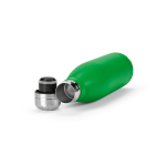 Garrafa de aço inoxidável reciclado com tampa antigotas 500 ml cor verde terceira vista 