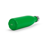 Garrafa de aço inoxidável reciclado com tampa antigotas 500 ml cor verde quarta vista 
