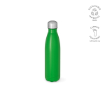 Garrafa de aço inoxidável reciclado com tampa antigotas 500 ml cor verde
