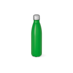 Garrafa de aço inoxidável reciclado com tampa antigotas 500 ml cor verde vista frontal 