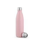 Garrafa de aço inoxidável reciclado com tampa antigotas 500 ml cor cor-de-rosa segunda vista
