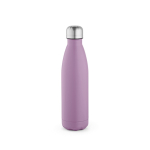 Garrafa de aço inoxidável reciclado com tampa antigotas 500 ml cor violeta vista frontal 