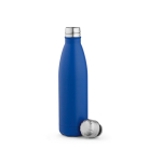 Garrafa de aço inoxidável reciclado com tampa antigotas 500 ml cor azul real segunda vista