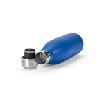 Garrafa de aço inoxidável reciclado com tampa antigotas 500 ml cor azul real terceira vista 