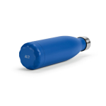 Garrafa de aço inoxidável reciclado com tampa antigotas 500 ml cor azul real quarta vista 