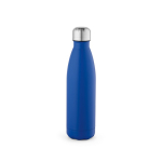 Garrafa de aço inoxidável reciclado com tampa antigotas 500 ml cor azul real vista traseira 