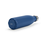 Garrafa de aço inoxidável reciclado com tampa antigotas 500 ml cor azul-marinho quarta vista 