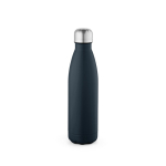 Garrafa de aço inoxidável reciclado com tampa antigotas 500 ml cor azul-marinho vista traseira 