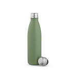 Garrafa de aço inoxidável reciclado com tampa antigotas 500 ml cor verde pastel segunda vista