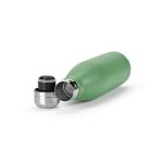 Garrafa de aço inoxidável reciclado com tampa antigotas 500 ml cor verde pastel terceira vista 