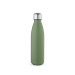 Garrafa de aço inoxidável reciclado com tampa antigotas 500 ml cor verde pastel vista traseira 