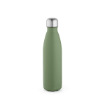 Garrafa de aço inoxidável reciclado com tampa antigotas 500 ml cor verde pastel vista frontal 
