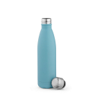 Garrafa de aço inoxidável reciclado com tampa antigotas 500 ml cor azul-claro segunda vista