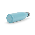 Garrafa de aço inoxidável reciclado com tampa antigotas 500 ml cor azul-claro quarta vista 