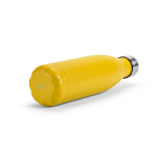 Garrafa de aço inoxidável reciclado com tampa antigotas 500 ml cor amarelo-escuro quarta vista 