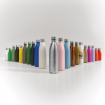 Garrafa de aço inoxidável reciclado com tampa antigotas 500 ml