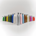 Garrafa de aço inoxidável reciclado com tampa antigotas 500 ml
