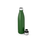 Garrafa de aço inoxidável reciclado com tampa antigotejo 770ml cor verde militar segunda vista