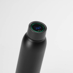 Garrafa de aço reciclado com carregamento sem fios e anti-fugas 610ml cor preto segunda vista
