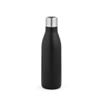 Garrafa em aço inoxidável reciclado com tampa de luz ultravioleta 520ml cor preto