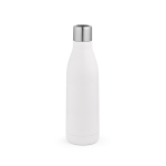 Garrafa em aço inoxidável reciclado com tampa de luz ultravioleta 520ml cor branco