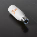 Garrafa em aço inoxidável reciclado com tampa de luz ultravioleta 520ml cor branco