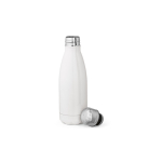 Garrafa de aço inoxidável reciclado com tampa antigotejo 400ml cor branco segunda vista