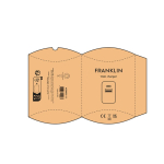 Carregador de parede em plástico reciclado com portas USB-A e USB-C 20W