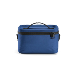 Saco térmico em plástico reciclado com dupla pega de transporte 7.5L cor azul vista frontal 