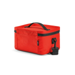 Saco térmico em plástico reciclado com dupla pega de transporte 7.5L cor vermelho segunda vista