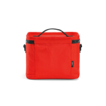 Saco térmico em plástico reciclado com abertura ampla 10L cor vermelho vista traseira 