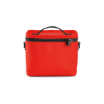 Saco térmico em plástico reciclado com abertura ampla 10L cor vermelho vista frontal 