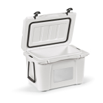 Geleira de plástico reciclado com parede dupla e isolamento 35L cor branco segunda vista