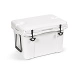 Geleira de plástico reciclado com parede dupla e isolamento 35L cor branco terceira vista 