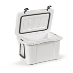 Geleira de plástico reciclado com parede dupla e isolamento 35L cor branco quarta vista 