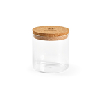 Frasco de vidro borossilicato para cozinha com tampa de cortiça 500ml cor transparente segunda vista