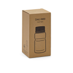 Frasco para alimentos em aço reciclado com colher dobrável 740ml vista em caixa 