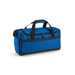 Saco de desporto personalizada em RPET com correias pretas refletoras cor azul