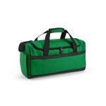 Saco de desporto personalizada em RPET com correias pretas refletoras cor verde