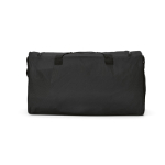 Saco desportivo impermeável em plástico ecológico com bolso oculto 50L cor preto vista traseira 
